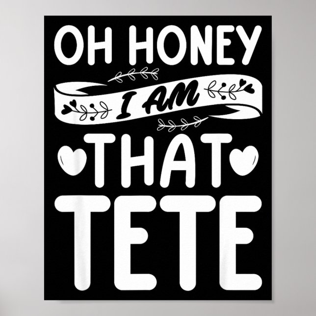 Poster Oh querida que eu sou tete engraçado vovó dia das  (Frente)