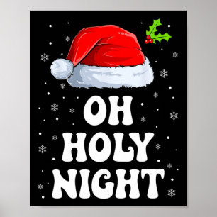 Poster Oh, Santa Noite Natal Santa Festa Diversão Xmas