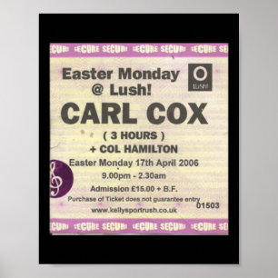 Poster Oh Sim Sim Sim Portrush Ticket Sticker