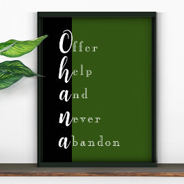 Poster Ohana Family Sweet Say