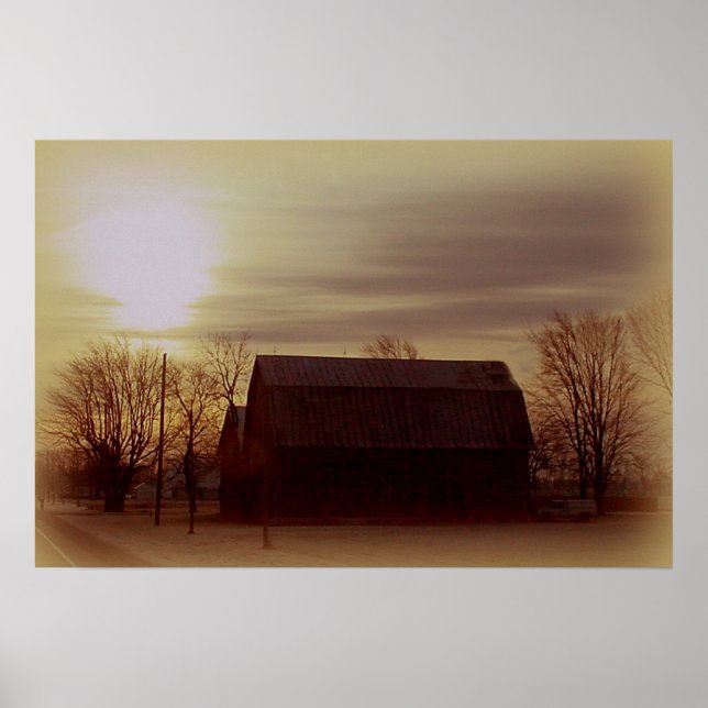 Pôster Ohio Barn (Frente)