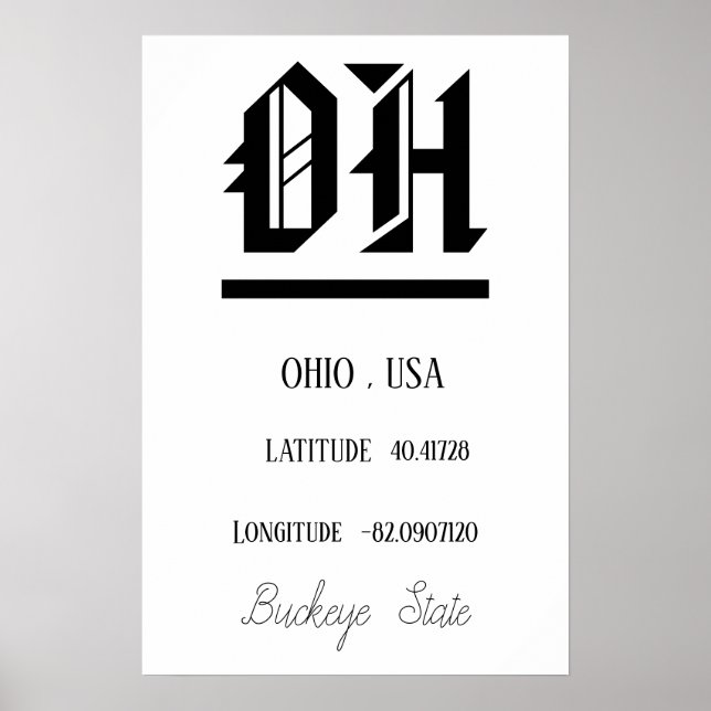 POSTER OHIO, EUA (Frente)