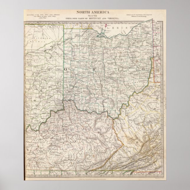 Pôster Ohio, Kentucky, Virgínia (Frente)