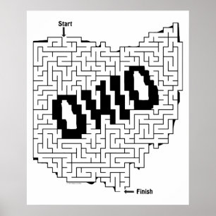 Poster Ohio Maze Quebra-cabeça