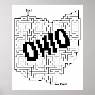 Poster Ohio Maze Quebra-cabeça