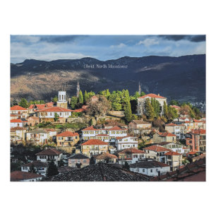 Pôster Ohrid, Macedônia do Norte foto pitoresca,