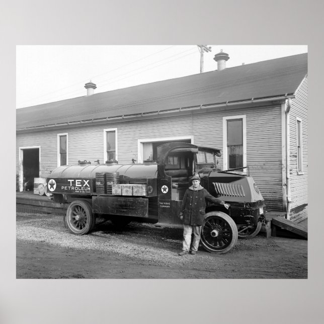 Poster Oil Company Truck, early 1900s (Frente)
