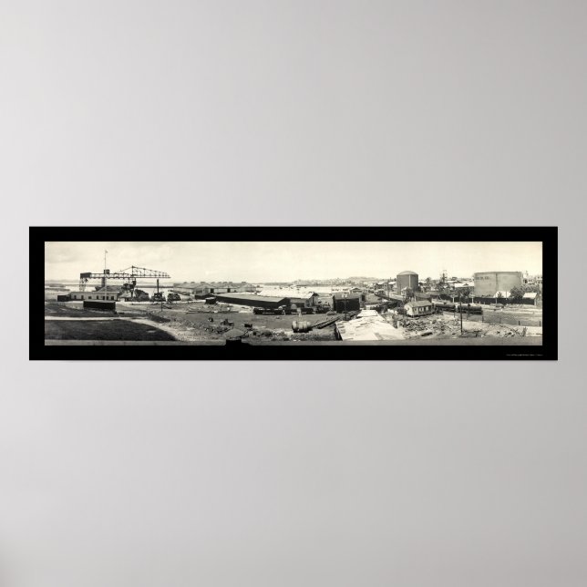 Pôster Oil Porto Rico Foto 1919 (Frente)