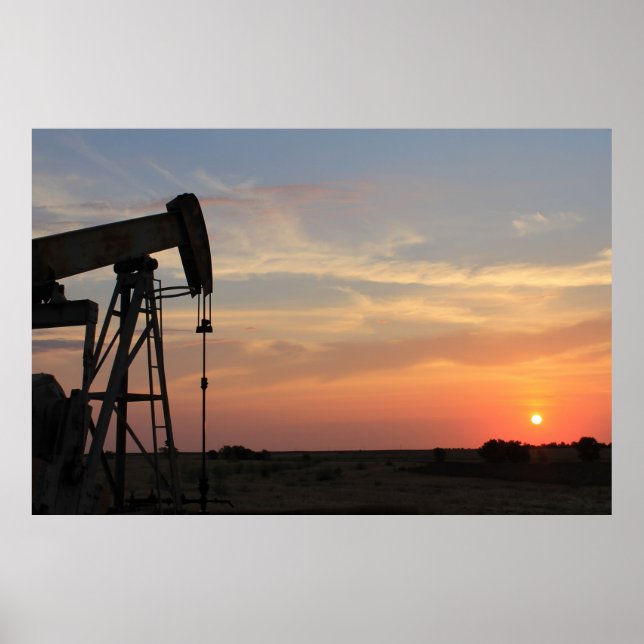 Pôster Oil Sunrise (Frente)
