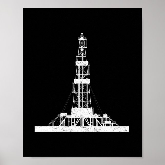 Poster Oilfield Driller Rig (Frente)