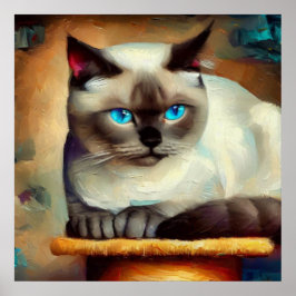 Poster Ojos Azules Cat