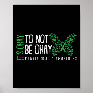Poster Ok Não Para Ser Ok Saúde Mental Sensibilização Bor