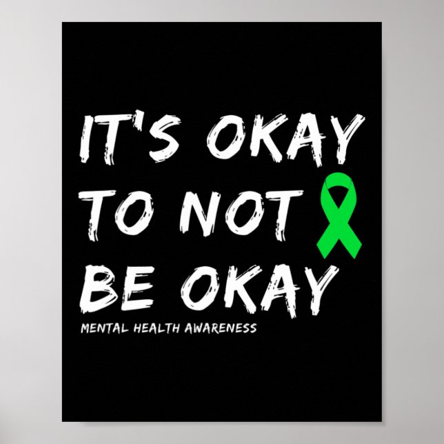 Poster Ok, Não Seja Bem Saúde Mental (Frente)