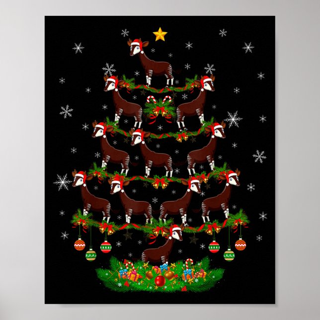 Poster Oka Christmas Tree Funny Xmas Lover  (Frente)