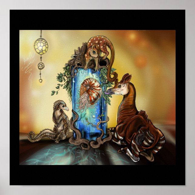 Poster Okapi e os Odlings (Frente)