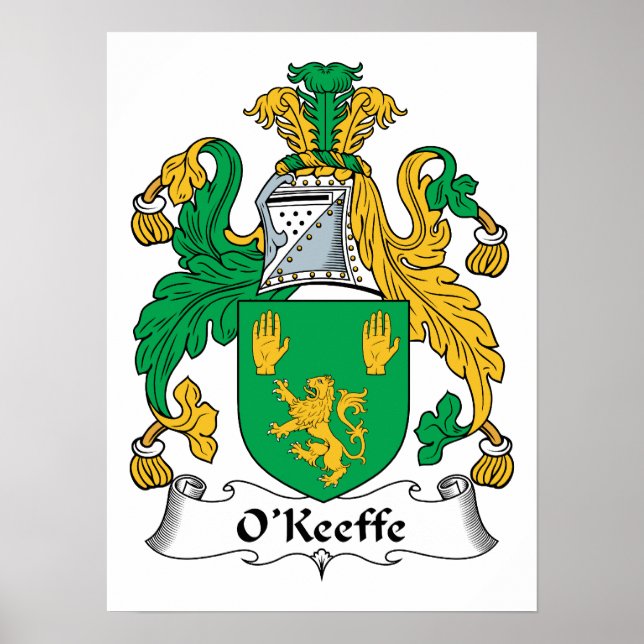 Pôster O'Keefe Family Crest (Frente)