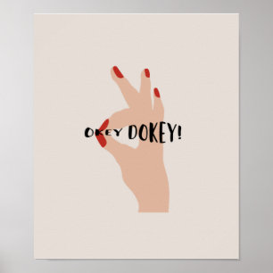 Poster Okey Dokey #lineart #digital