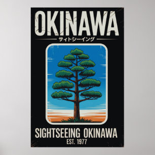Poster Okinawa Turismo Vintage