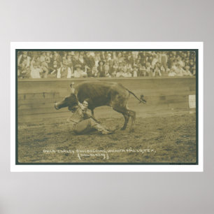 Poster Oklahoma Culy bulldogging.