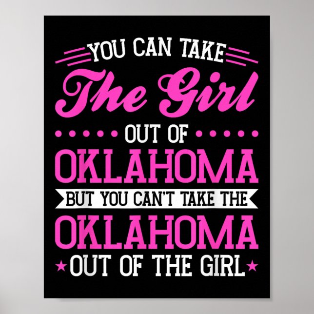 Poster Oklahoma Girl Can't Take Out The Oklahoma  (Frente)