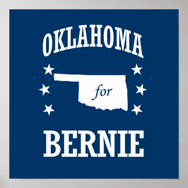 POSTER OKLAHOMA PARA BERNIE SANDERS (Frente)
