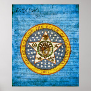 Poster Oklahoma State Seal