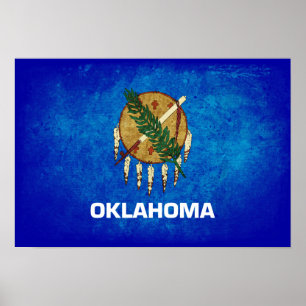 Pôster Oklahoman Flag;