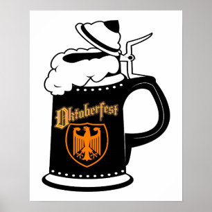 Pôster Oktoberest Beer Stein