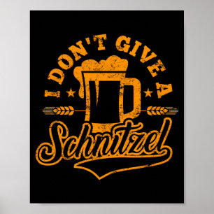 Poster Oktoberfes Não Dou Uma Cerveja Schnitzel Homens Mu