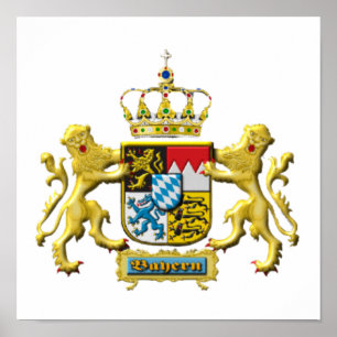 Poster Oktoberfest Bavarian Crest