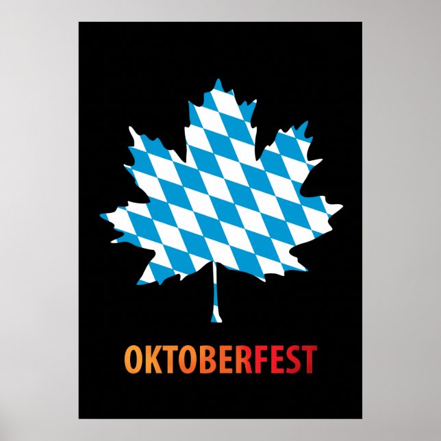 Poster Oktoberfest, Bayern Colors (Frente)