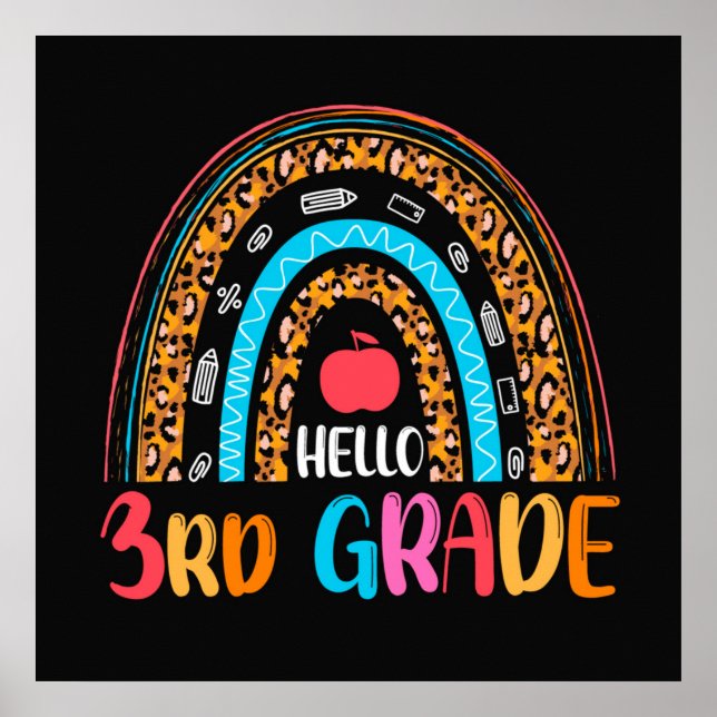 Poster Olá, 3º ano de volta à escola (Frente)