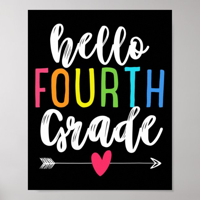 Poster Olá, 4º Ano, Byck, Para Crianças De Diversão. (Frente)