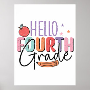 Poster Olá, 4º ano de volta à escola
