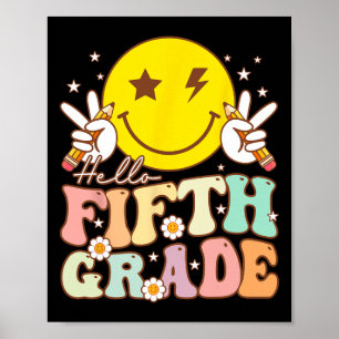 Poster Olá 5º ano Hippie sorria 5