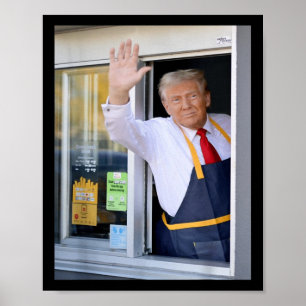 Poster Olá, Arranje Seu Burger Donald Trump Cozinheiros.