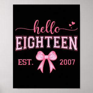 Poster Olá Dezoito Est 2007 Coquette Laço 18 Anos