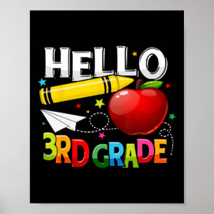 Poster Olá, equipe de professores do 3º ano, 3º ano, Gir