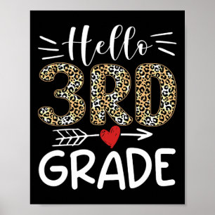 Poster Olá Equipe do Primeiro Dia de Aula do Leão da Terc