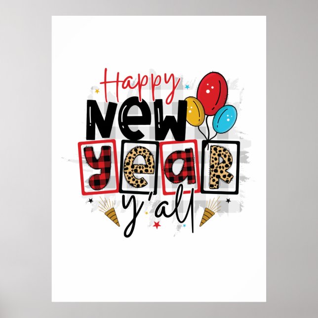 Poster Olá, Feliz ano novo 2022 (Frente)