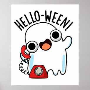 Poster Olá, Funny Ghost Pun
