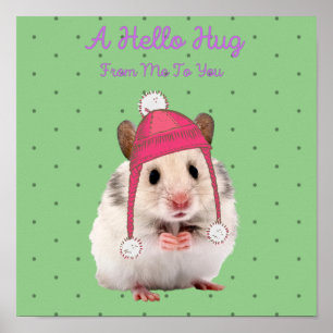 Poster Olá, Hamster Hug