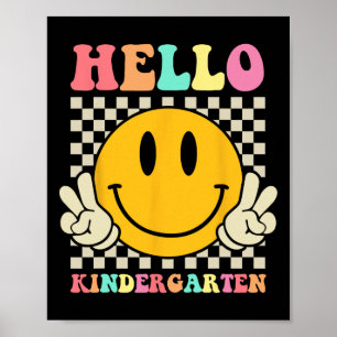 Poster Olá Jardim De Infância De Volta À Escola Professor