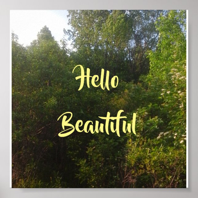 Pôster Olá linda (Frente)