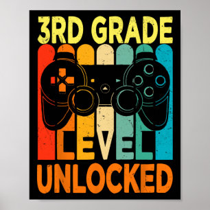 Poster Olá, nível da 3ª série desbloqueado jogo de vídeo
