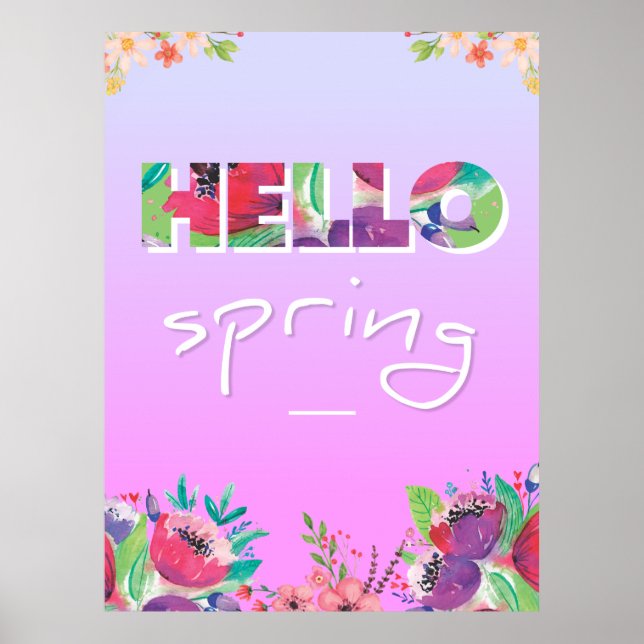 Poster Olá Primavera (Frente)