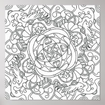 Olá Primavera: Linda Página de Coloração para Adul