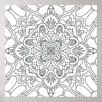 Poster Olá Primavera: Página para Colorir Plantas