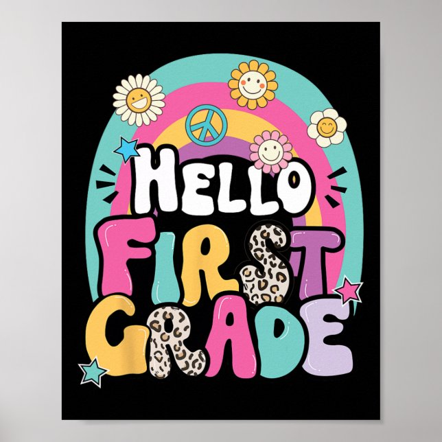 Poster Olá Primeira Série De Volta à Escola Professor Pri (Frente)