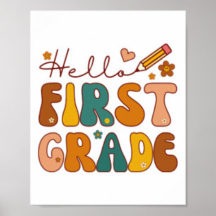 Poster Olá Primeiro Ano 1º Ano De Volta à Escola Professo